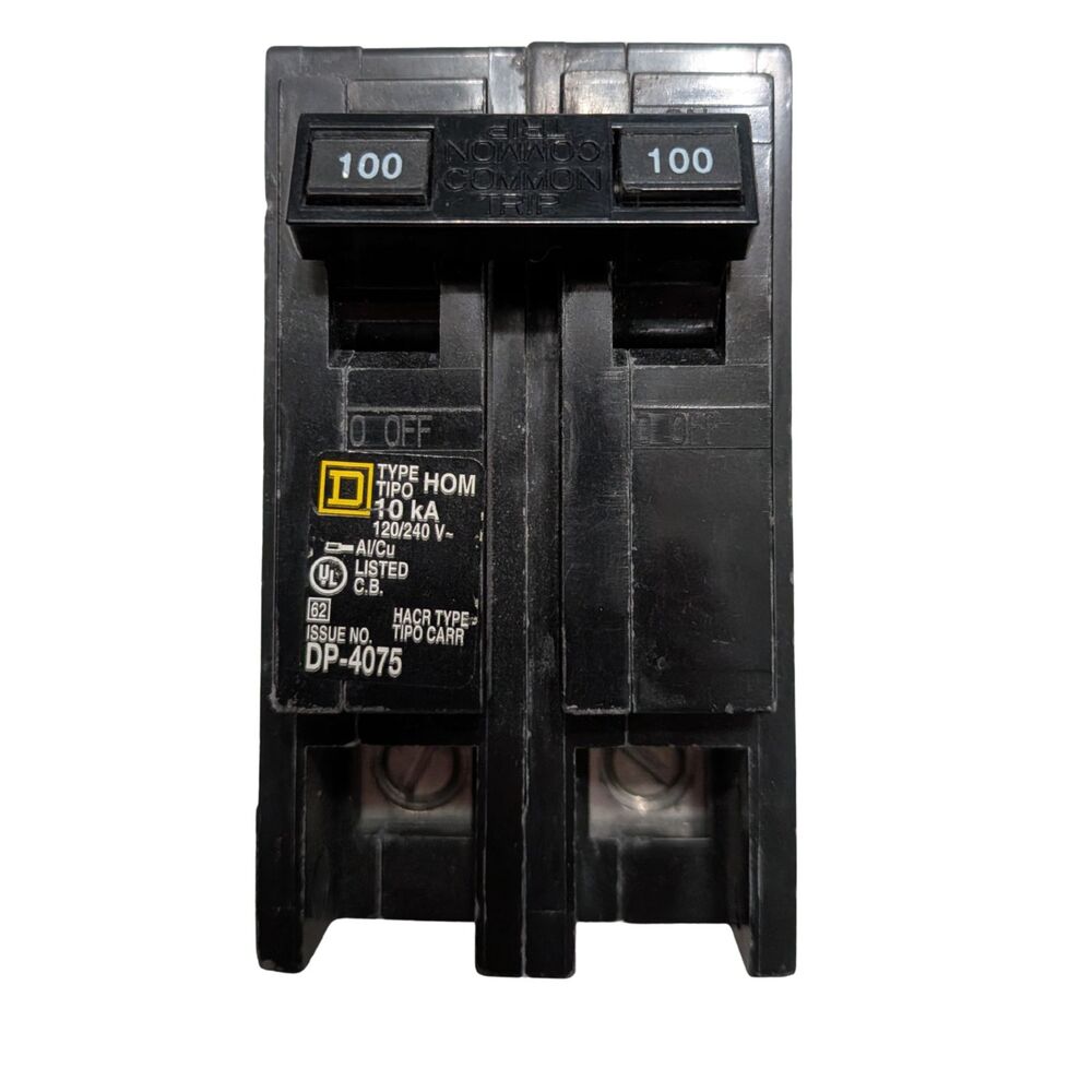 ⚡ Square D Homeline HOM2100 100-Amp 2-Pole Circuit Breaker